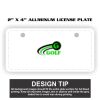 2" X 4" Aluminum License Plate  Thumbnail