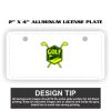2" X 4" Aluminum License Plate  Thumbnail