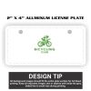 2" X 4" Aluminum License Plate  Thumbnail