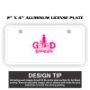 2" X 4" Aluminum License Plate  Thumbnail