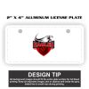 2" X 4" Aluminum License Plate  Thumbnail