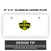 2" X 4" Aluminum License Plate  Thumbnail