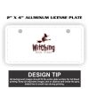 2" X 4" Aluminum License Plate  Thumbnail