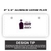 2" X 4" Aluminum License Plate  Thumbnail
