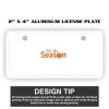 2" X 4" Aluminum License Plate  Thumbnail