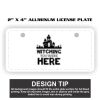 2" X 4" Aluminum License Plate  Thumbnail