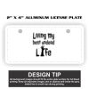 2" X 4" Aluminum License Plate  Thumbnail