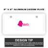 2" X 4" Aluminum License Plate  Thumbnail