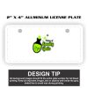 2" X 4" Aluminum License Plate  Thumbnail