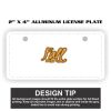 2" X 4" Aluminum License Plate  Thumbnail