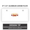 2" X 4" Aluminum License Plate  Thumbnail