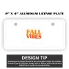 2" X 4" Aluminum License Plate  Thumbnail