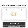 2" X 4" Aluminum License Plate  Thumbnail