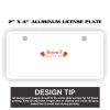 2" X 4" Aluminum License Plate  Thumbnail