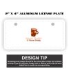 2" X 4" Aluminum License Plate  Thumbnail