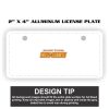 2" X 4" Aluminum License Plate  Thumbnail