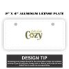 2" X 4" Aluminum License Plate  Thumbnail