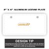2" X 4" Aluminum License Plate  Thumbnail