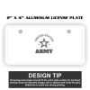 2" X 4" Aluminum License Plate  Thumbnail