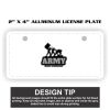 2" X 4" Aluminum License Plate  Thumbnail