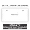 2" X 4" Aluminum License Plate  Thumbnail