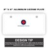 2" X 4" Aluminum License Plate  Thumbnail