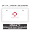 2" X 4" Aluminum License Plate  Thumbnail