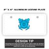 2" X 4" Aluminum License Plate  Thumbnail