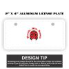 2" X 4" Aluminum License Plate  Thumbnail