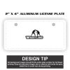 2" X 4" Aluminum License Plate  Thumbnail