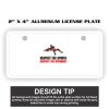 2" X 4" Aluminum License Plate  Thumbnail