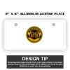 2" X 4" Aluminum License Plate  Thumbnail