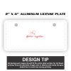 2" X 4" Aluminum License Plate  Thumbnail