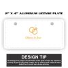 2" X 4" Aluminum License Plate  Thumbnail