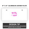 2" X 4" Aluminum License Plate  Thumbnail