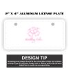 2" X 4" Aluminum License Plate  Thumbnail