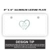 2" X 4" Aluminum License Plate  Thumbnail