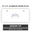 2" X 4" Aluminum License Plate  Thumbnail