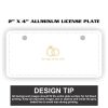 2" X 4" Aluminum License Plate  Thumbnail