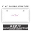 2" X 4" Aluminum License Plate  Thumbnail