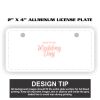 2" X 4" Aluminum License Plate  Thumbnail