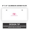 2" X 4" Aluminum License Plate  Thumbnail
