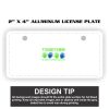 2" X 4" Aluminum License Plate  Thumbnail