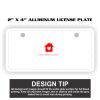 2" X 4" Aluminum License Plate  Thumbnail