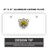 2" X 4" Aluminum License Plate  Thumbnail