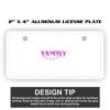 2" X 4" Aluminum License Plate  Thumbnail