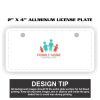 2" X 4" Aluminum License Plate  Thumbnail