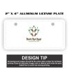 2" X 4" Aluminum License Plate  Thumbnail