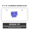 2" X 4" Aluminum License Plate  Thumbnail