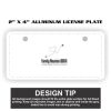 2" X 4" Aluminum License Plate  Thumbnail